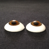 Oval Flat Back Glass Eyes 24mm