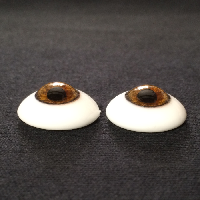 Oval Flat Back Glass Eyes 14mm