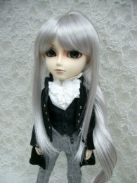 8-9インチ/【お取り寄せ】ロングポニーテール Grey