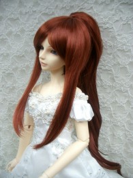 8-9インチ/【お取り寄せ】ロングポニーテール Maroon