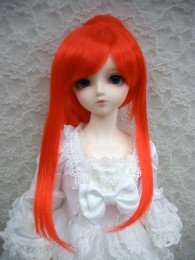 8-9インチ/【お取り寄せ】ロングポニーテール Red