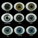 Oval Flat Back Glass Eyes 10mm