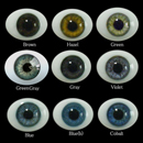 Oval Flat Back Glass Eyes 16mm