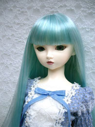 9-10インチ/【お取り寄せ】ロングストレート Blue green/Lt.Blue mixed