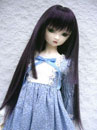 8-9インチ/姫カットロング Black/Dk.Purple mixed